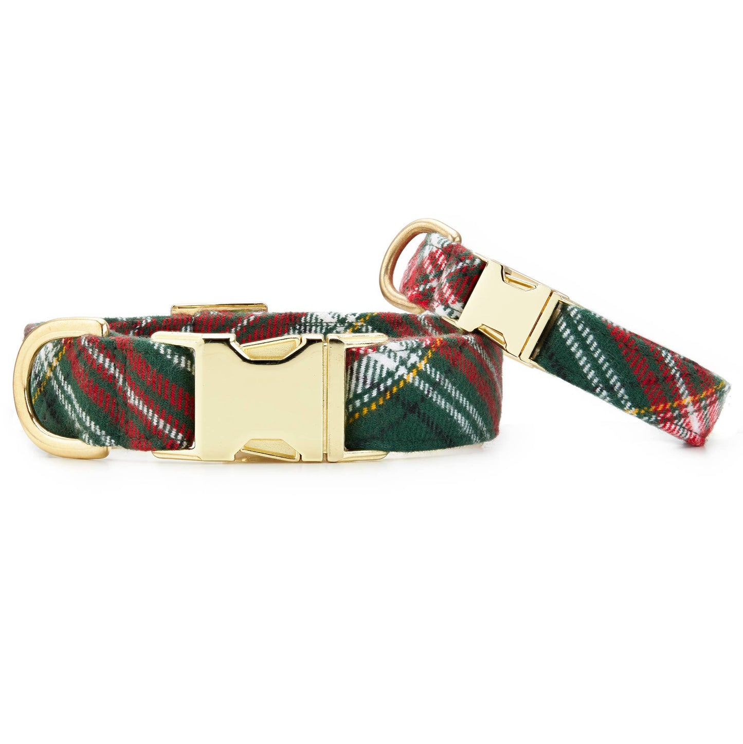 Holly Jolly Flannel Holiday Dog Collar