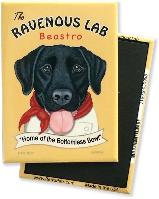 Magnet Black Lab "Ravenous Lab"