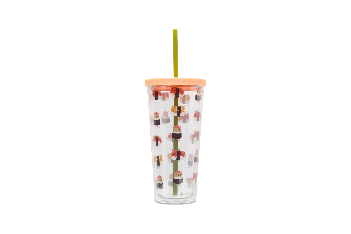 Cat Print Water Tumbler