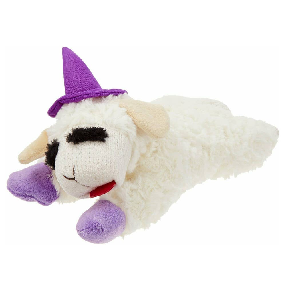 Multipet Halloween Lamb Chop 10.5 w/Purple Hat & Paws