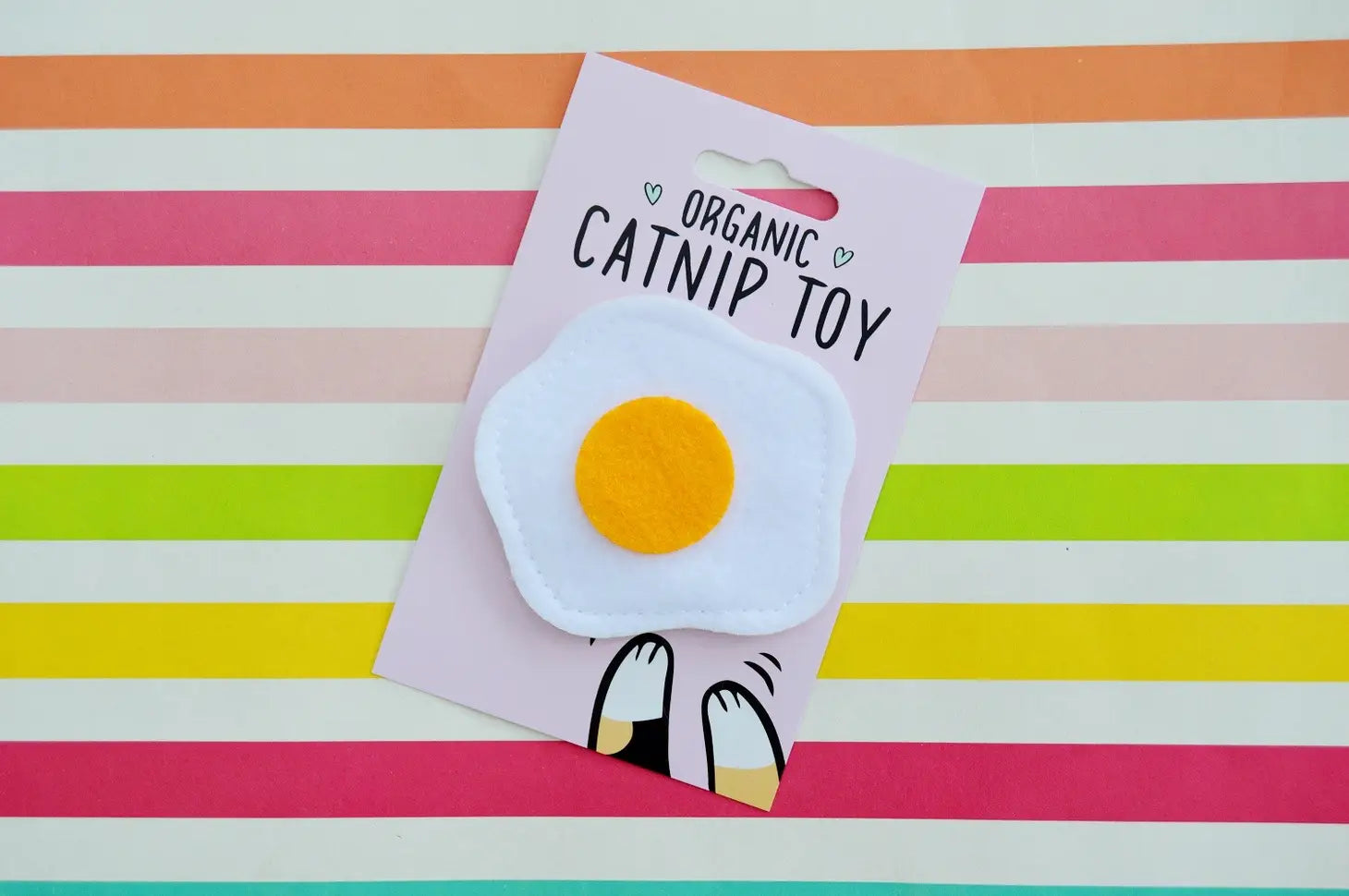 Catnip Fried Egg Toy