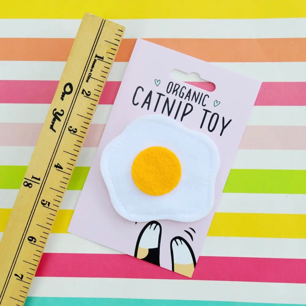 Catnip Fried Egg Toy