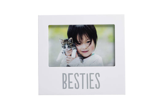 Besties Picture Frame, White