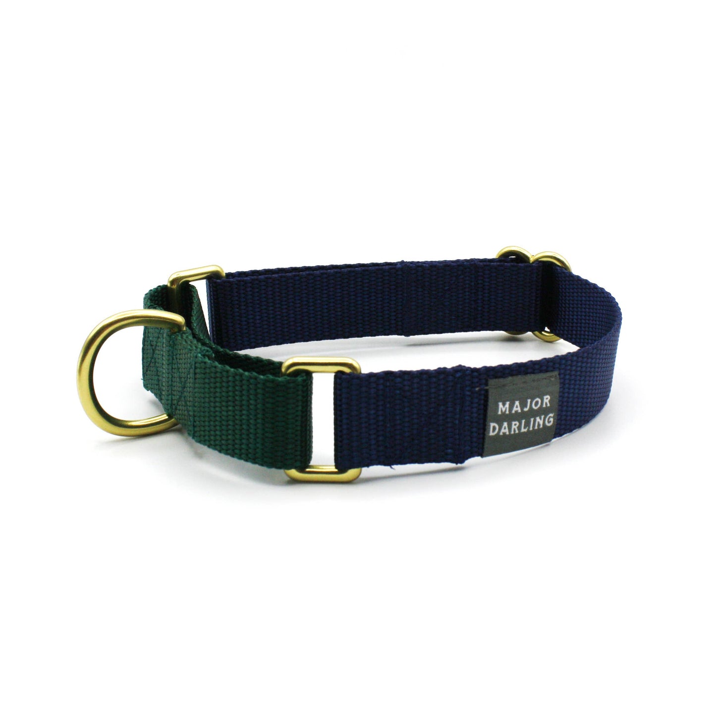 Navy with Forest Martingale Collar