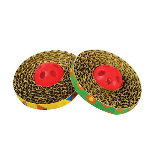 Petstages Spin & Scratch Cat Toys - 2 Pack