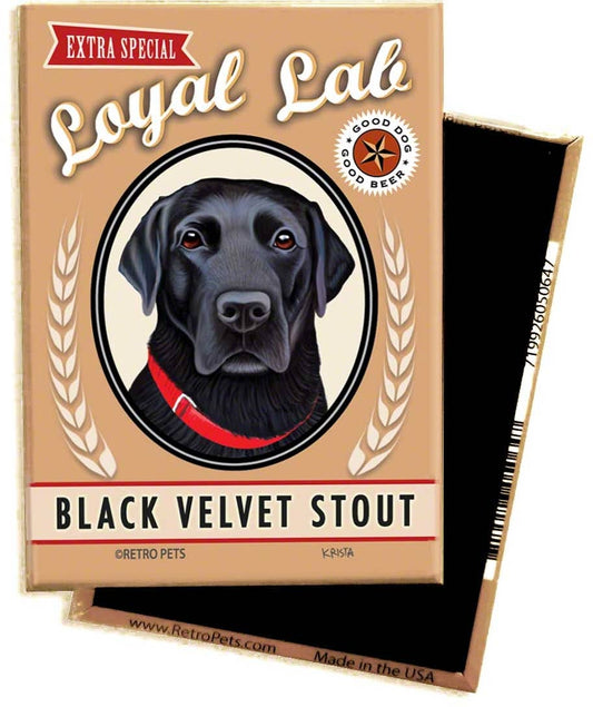 Magnet Labrador Retriever Black Velvet Stout