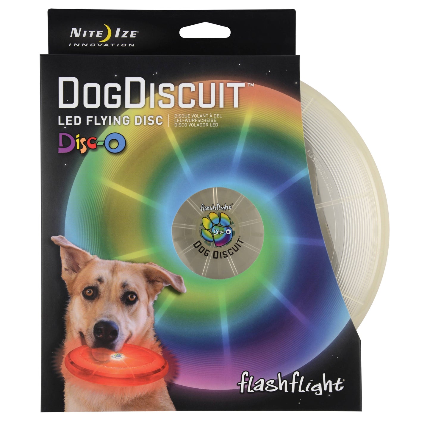 Nite Ize Flashflight Dog Discuit LED Flying Disc - Disc-O