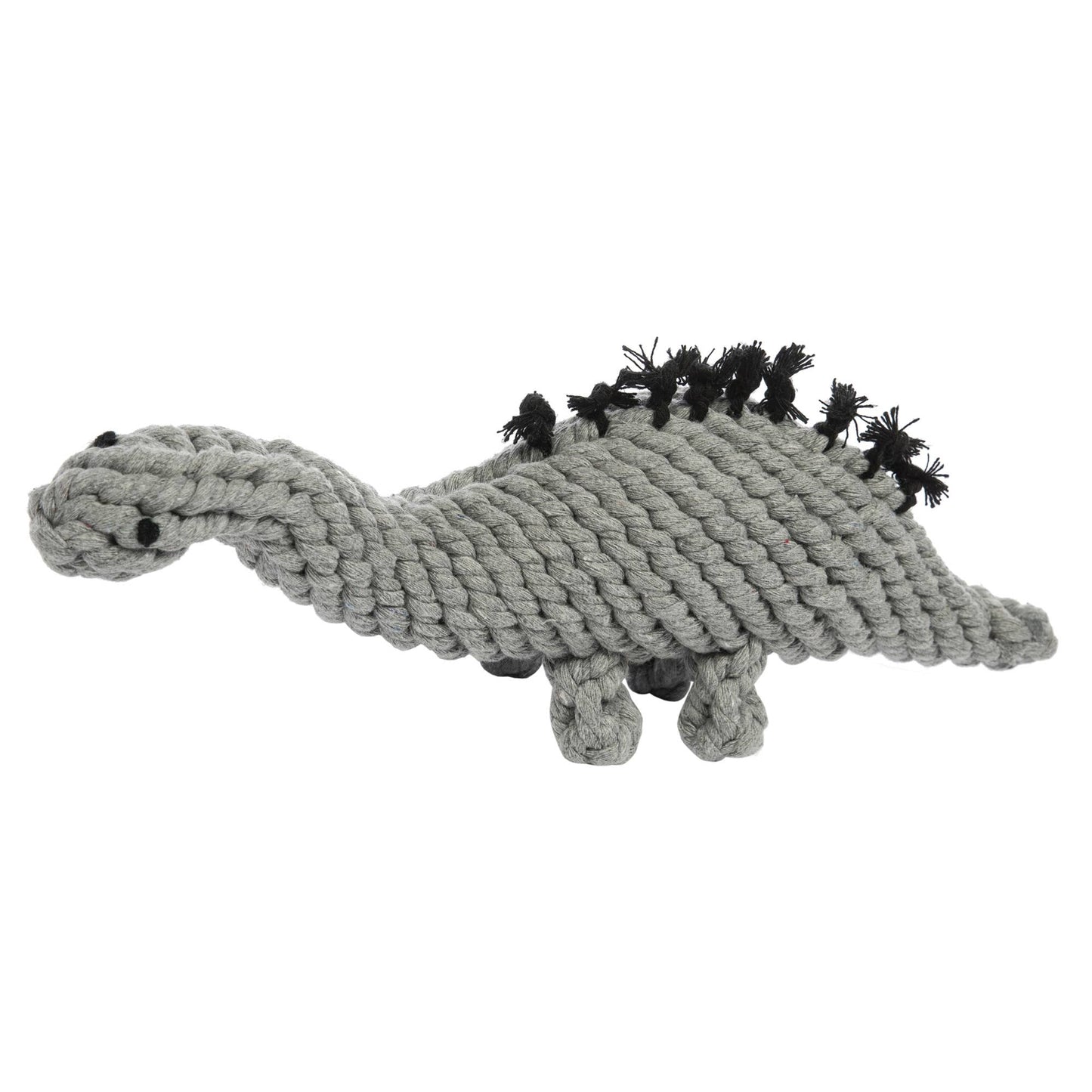 Stegosaurus Grey Rope Toy 13" (Large)