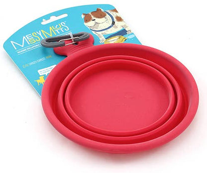 Messy Mutts Silicone Collapsible Bowl Watermelon Small