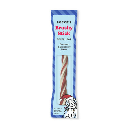 Bocce's Bakery Candy Cane Dental Stick