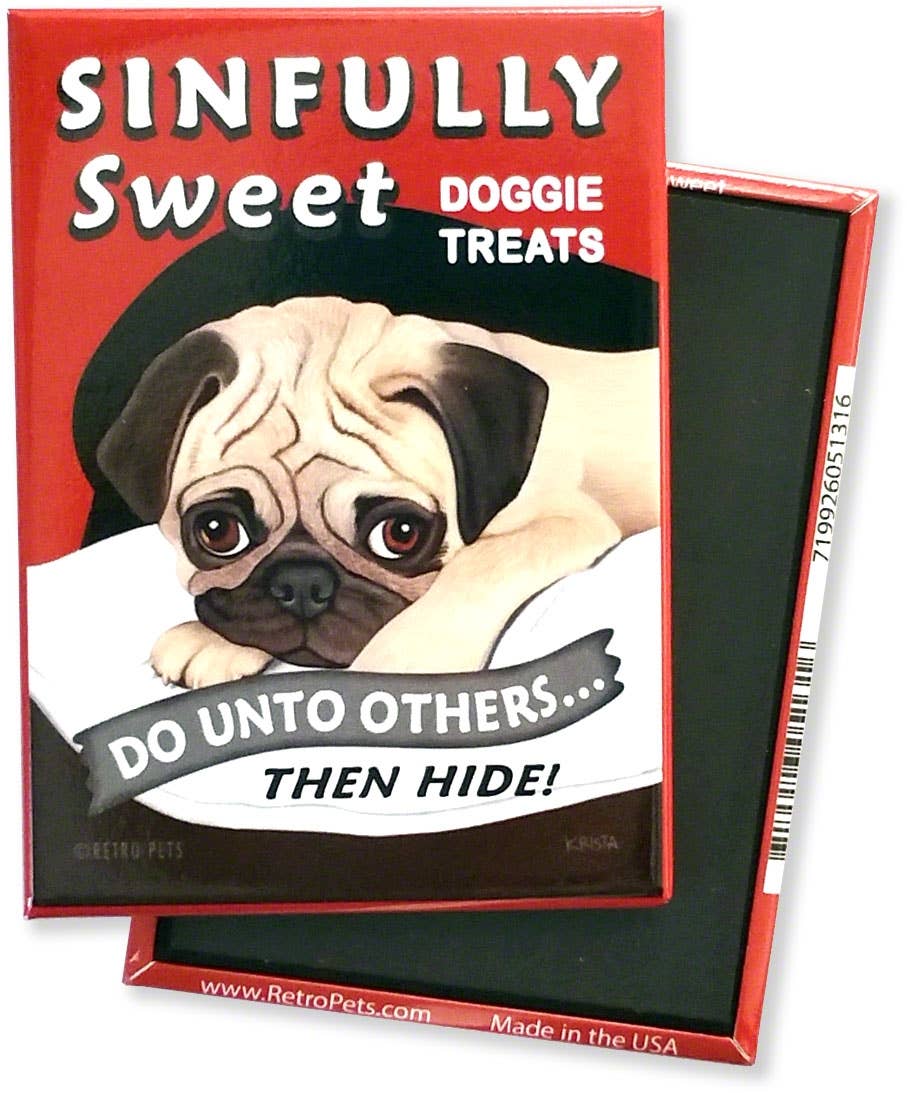 Magnet Pug "Sinfully Sweet Pug"