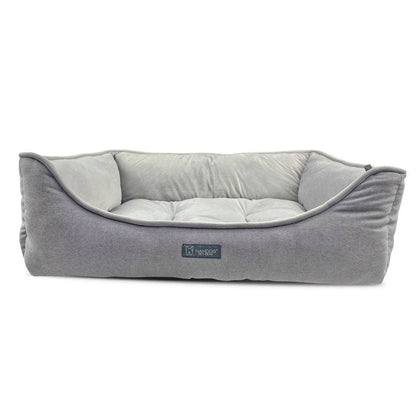 Large Reversible Micro-Plush Upholstery Fabric Pet Bed