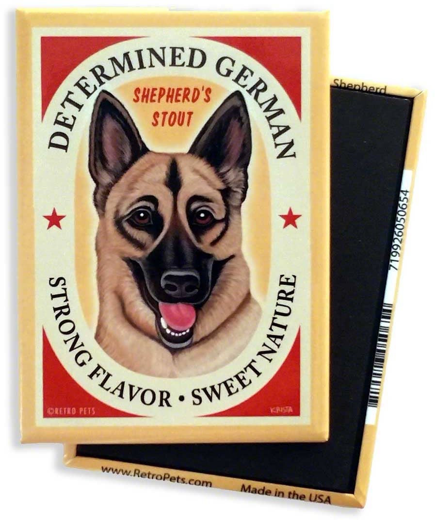 Magnet German Shepherd "Determined German"